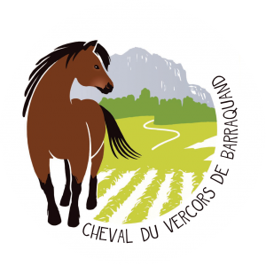 Logo Cheval du Vercors - Rond transparent